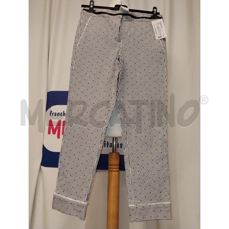 PANTALONE DONNA MARELLA BIANCO A RIGHE NERO  | Mercatino dell'Usato Catania stazione centrale 1