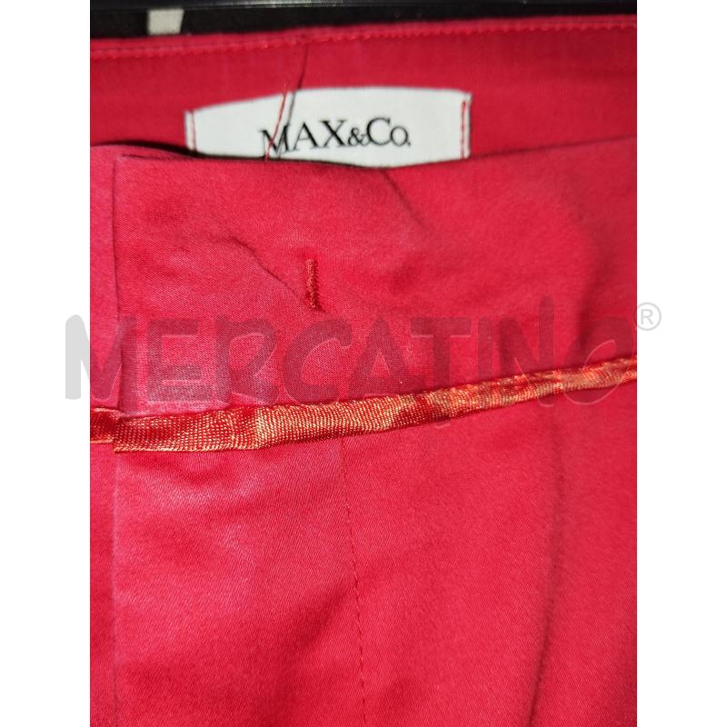 PANTALONE DONNA MAX &CO ROSSO  | Mercatino dell'Usato Catania stazione centrale 4
