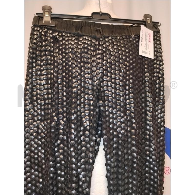 PANTALONE DONNA PATRIZIA PEPE NERO CON PAILLETTS  | Mercatino dell'Usato Catania stazione centrale 2