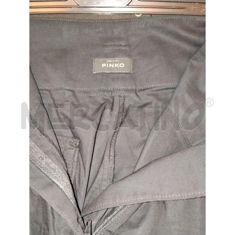 PANTALONE DONNA PINKO NERO CON CINTURA | Mercatino dell'Usato Catania stazione centrale 3