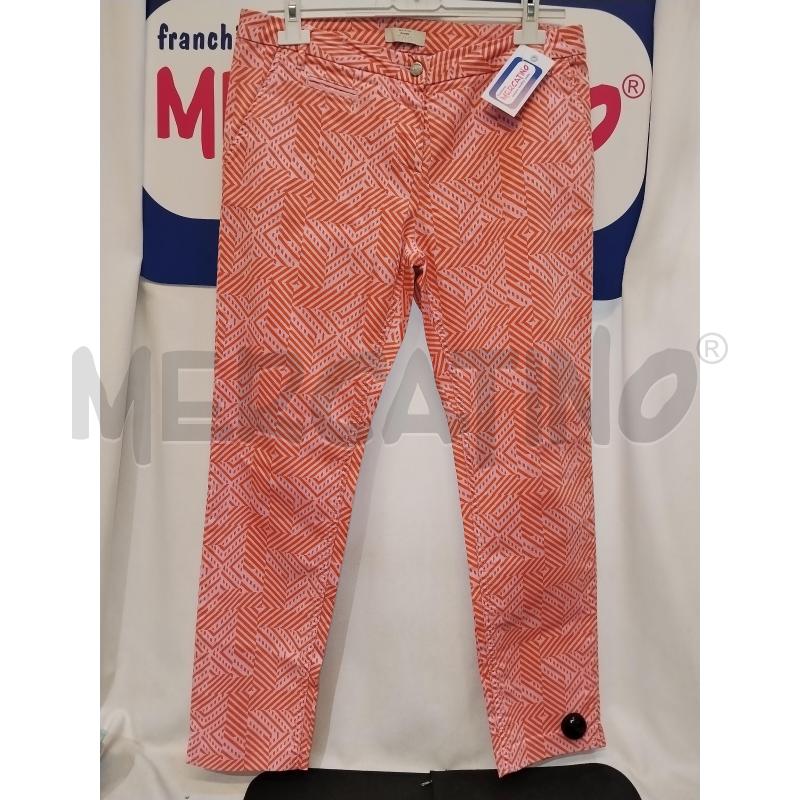 PANTALONE DONNA PINKO  ROSA E SALMONE A FANTASIA  | Mercatino dell'Usato Catania stazione centrale 1