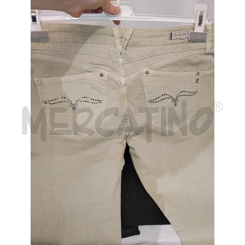PANTALONE DONNA REPLAY BEIGE | Mercatino dell'Usato Catania stazione centrale 3