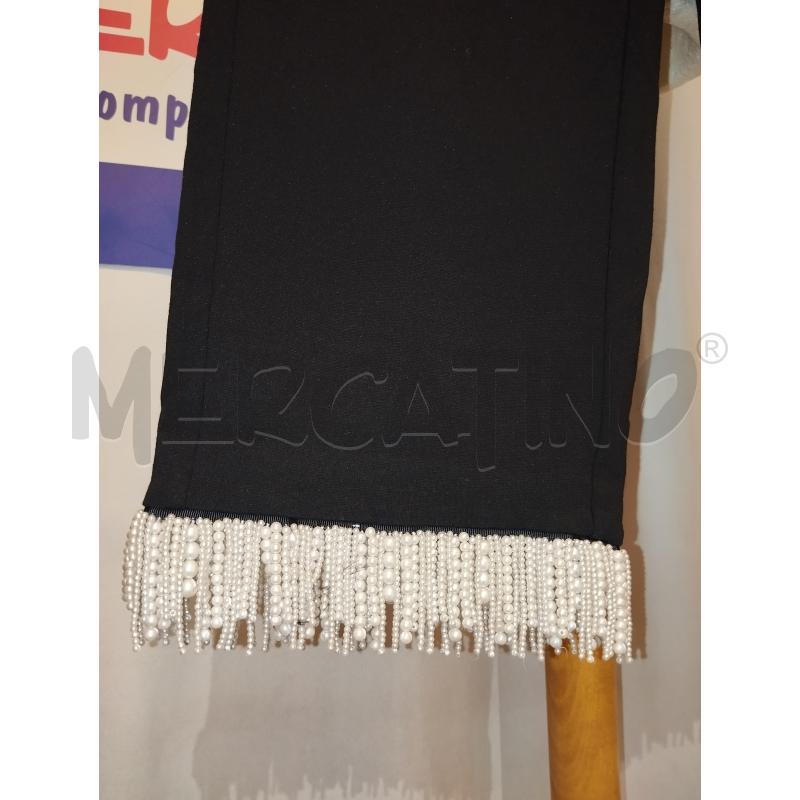 PANTALONE DONNA TWINSET NERO CON PERLINE BIANCHE | Mercatino dell'Usato Catania stazione centrale 3