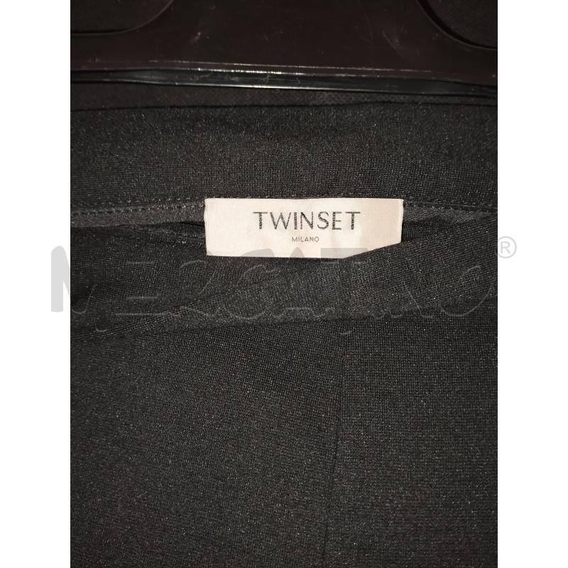 PANTALONE DONNA TWINSET NERO CON PERLINE BIANCHE | Mercatino dell'Usato Catania stazione centrale 4