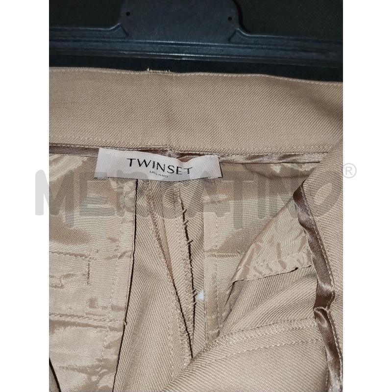 PANTALONE DONNA TWINSET  MARRONE  | Mercatino dell'Usato Catania stazione centrale 4