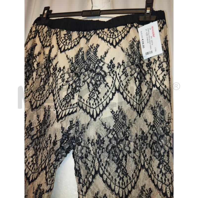 PANTALONE DONNA TWINSET  NERO E BEIGE  | Mercatino dell'Usato Catania stazione centrale 3