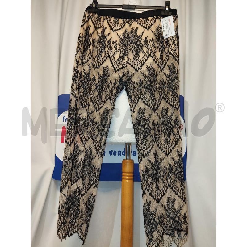 PANTALONE DONNA TWINSET  NERO E BEIGE  | Mercatino dell'Usato Catania stazione centrale 4
