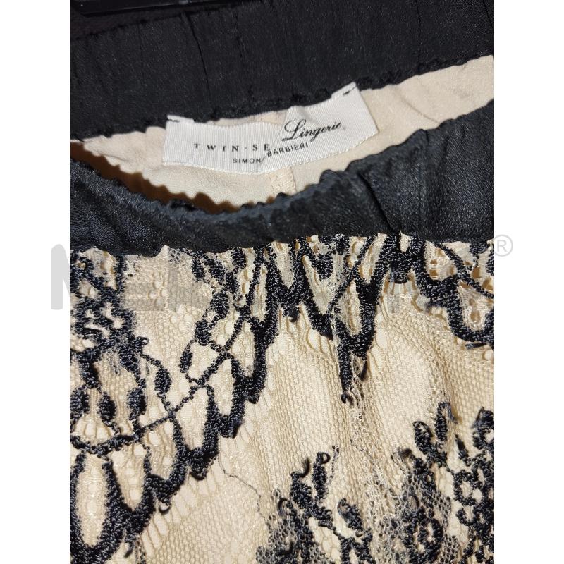 PANTALONE DONNA TWINSET  NERO E BEIGE  | Mercatino dell'Usato Catania stazione centrale 5