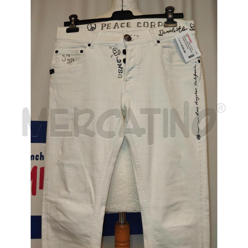 PANTALONE UOMO BIANCO DANIELE ALESSANDRINI  | Mercatino dell'Usato Catania stazione centrale 2