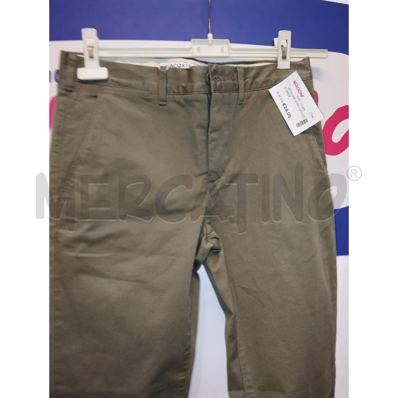 PANTALONE UOMO LACOSTE VERDE | Mercatino dell'Usato Catania stazione centrale 2