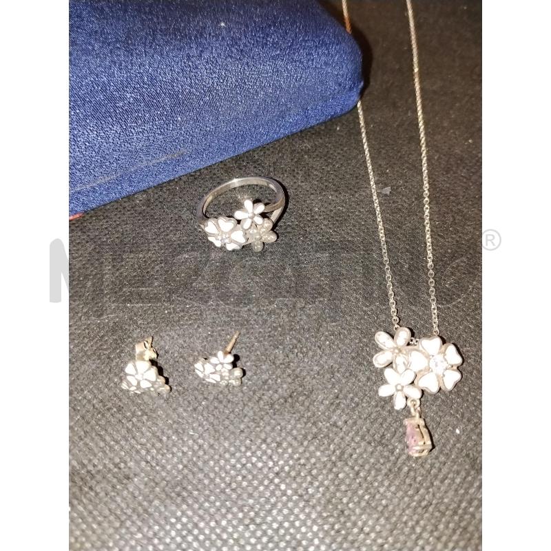PARURE ARG COLLANA ORECCHINI E ANELLO | Mercatino dell'Usato Catania stazione centrale 1