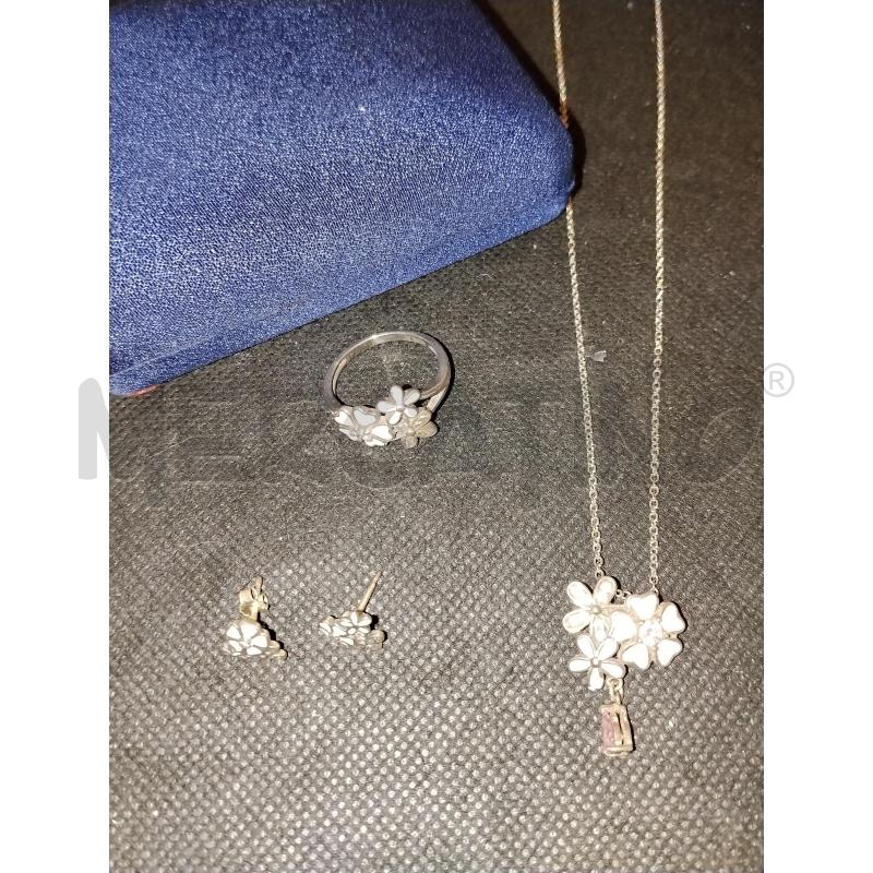 PARURE ARG COLLANA ORECCHINI E ANELLO | Mercatino dell'Usato Catania stazione centrale 3