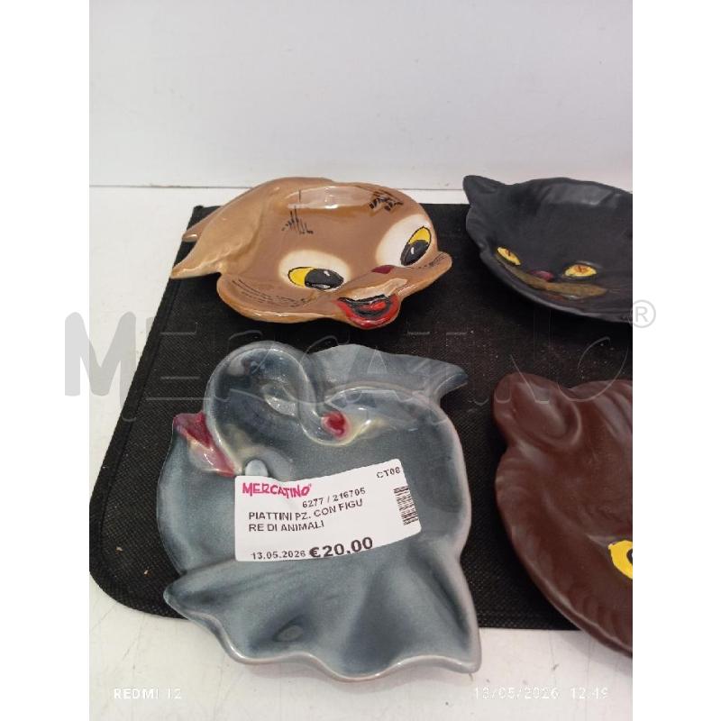 PIATTINI PZ. CON FIGURE DI ANIMALI | Mercatino dell'Usato Catania stazione centrale 2