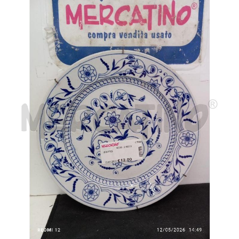 PIATTO  | Mercatino dell'Usato Catania stazione centrale 1