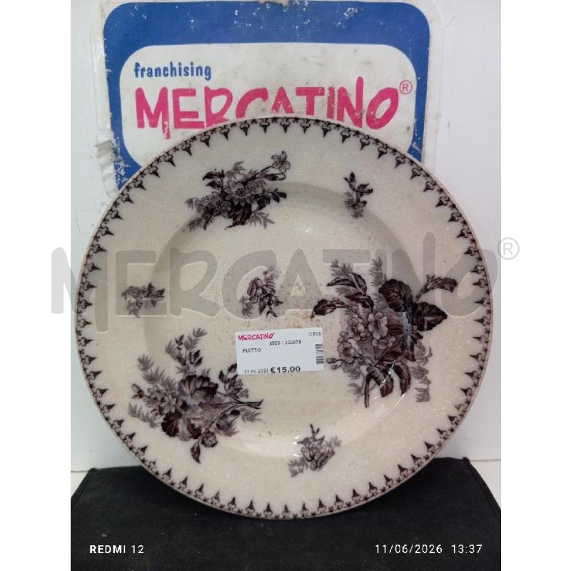 PIATTO  | Mercatino dell'Usato Catania stazione centrale 1