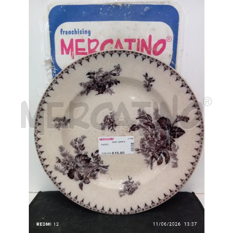 PIATTO  | Mercatino dell'Usato Catania stazione centrale 2