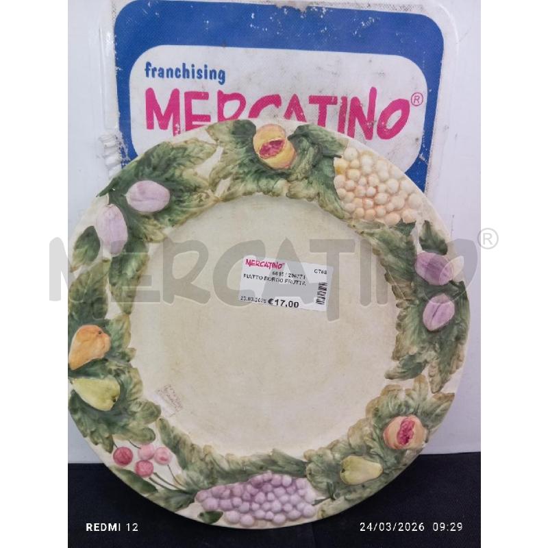 PIATTO BORDO FRUTTA  | Mercatino dell'Usato Catania stazione centrale 2