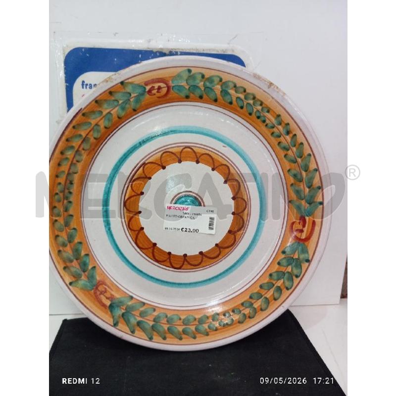 PIATTO CERAMICA | Mercatino dell'Usato Catania stazione centrale 1