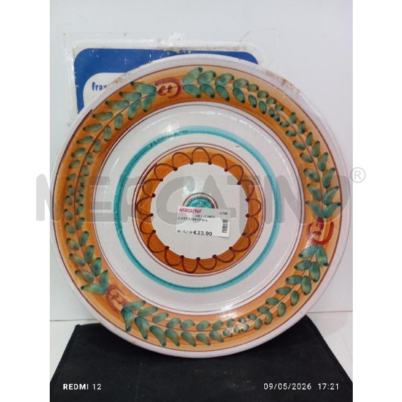 PIATTO CERAMICA | Mercatino dell'Usato Catania stazione centrale 2