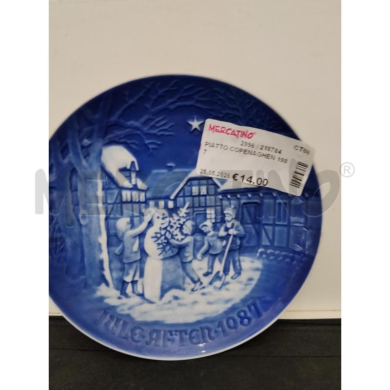 PIATTO COPENAGHEN 1987 | Mercatino dell'Usato Catania stazione centrale 1