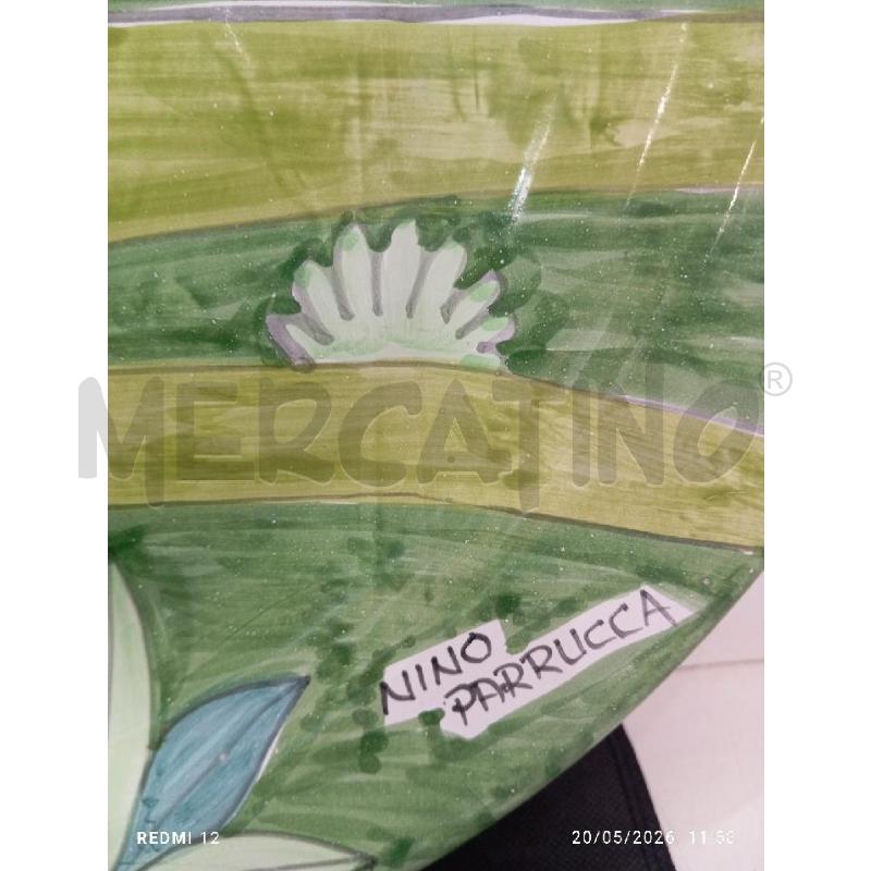 PIATTO  CERAMICA NINO PARRUCCA | Mercatino dell'Usato Catania stazione centrale 2