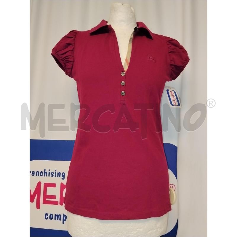POLO DONNA BURBERRY VIOLA | Mercatino dell'Usato Catania stazione centrale 1