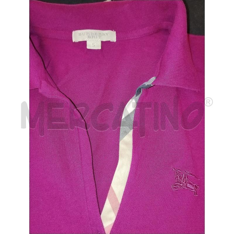 POLO DONNA BURBERRY VIOLA | Mercatino dell'Usato Catania stazione centrale 4