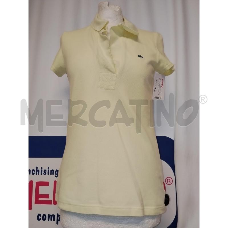 POLO DONNA LACOSTE GIALLA  | Mercatino dell'Usato Catania stazione centrale 1