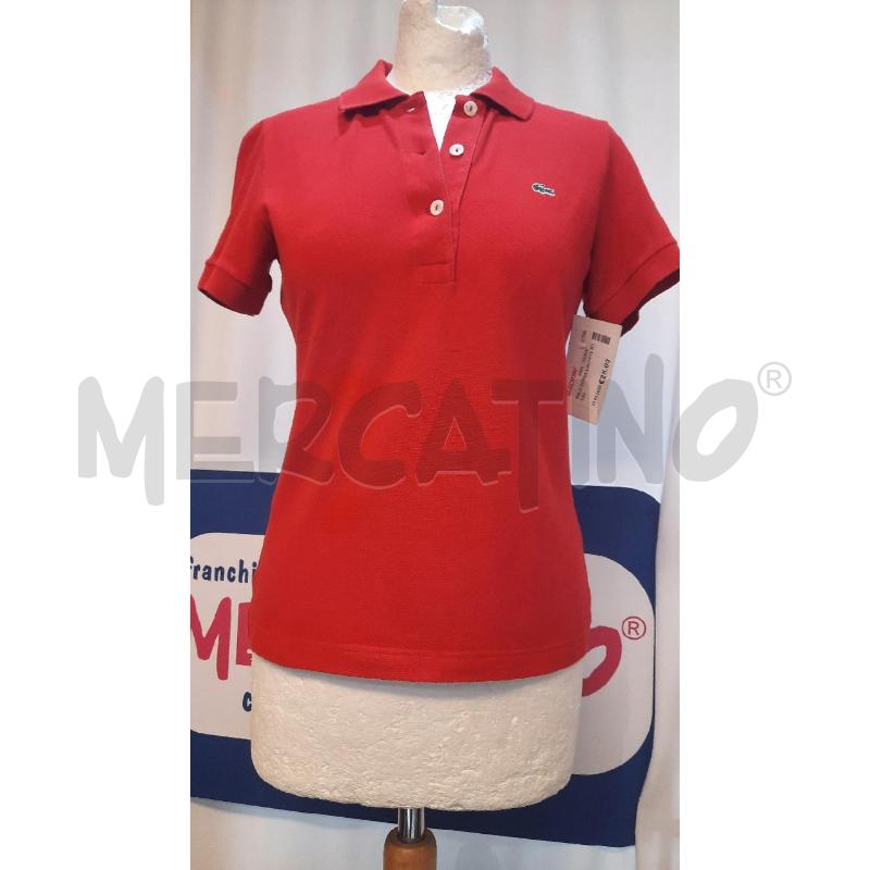 POLO DONNA LACOSTE ROSSA  | Mercatino dell'Usato Catania stazione centrale 1