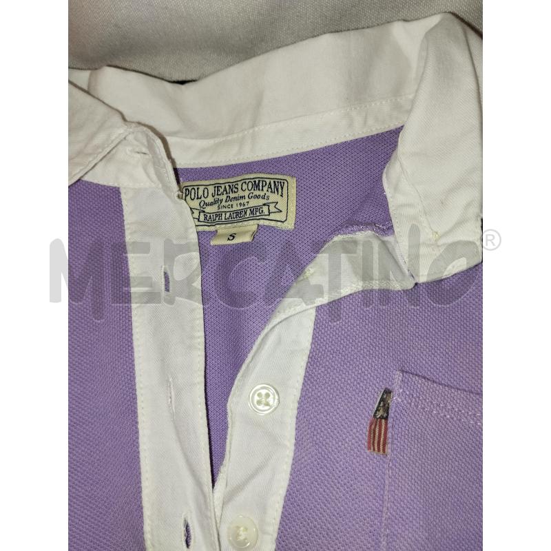 POLO DONNA RALPH LAUREN LILLA | Mercatino dell'Usato Catania stazione centrale 4