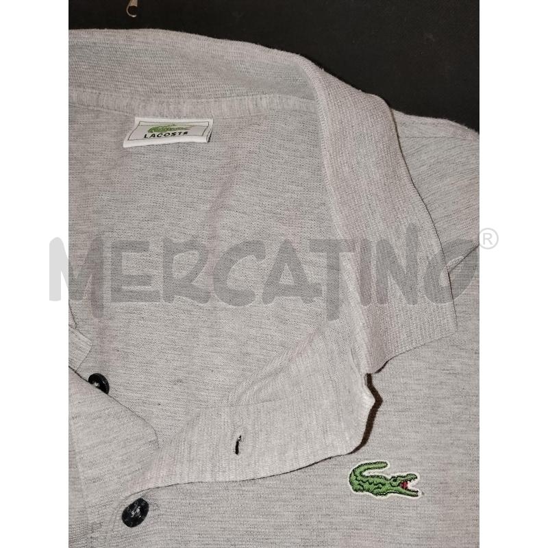 POLO UOMO LACOSTE GRIGIA  | Mercatino dell'Usato Catania stazione centrale 4