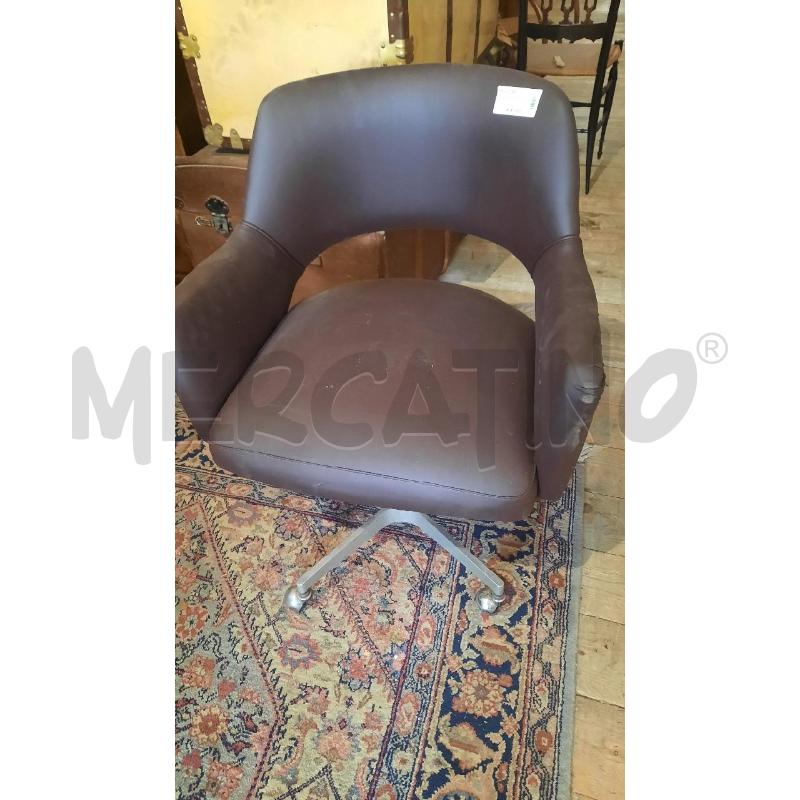 POLTRONA IN PELLE TESTA DI MORO  | Mercatino dell'Usato Catania stazione centrale 3