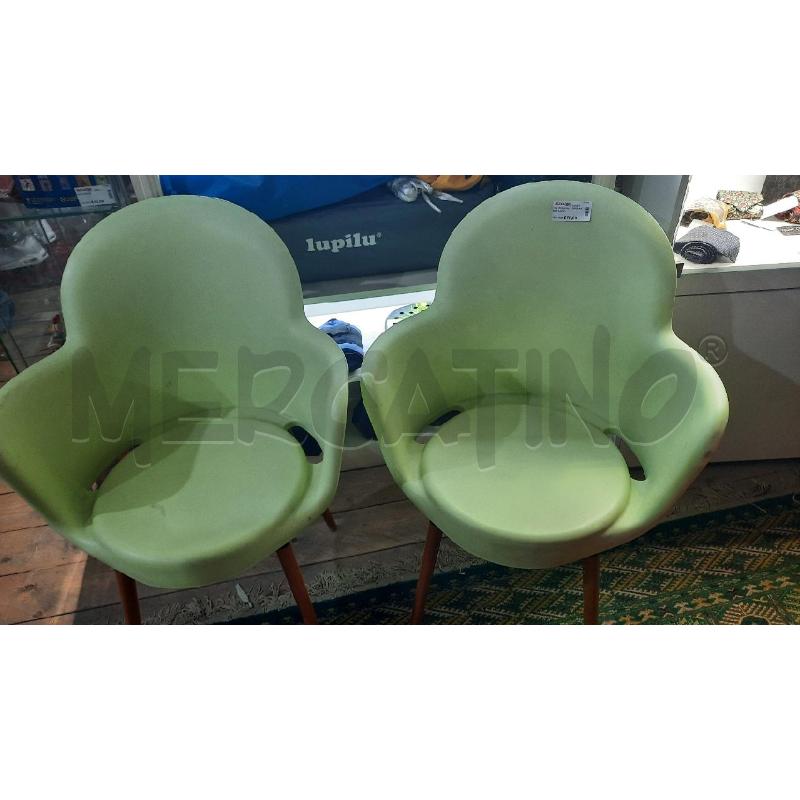 POLTRONCINA COPPIA VERDE ACIDO  | Mercatino dell'Usato Catania stazione centrale 1