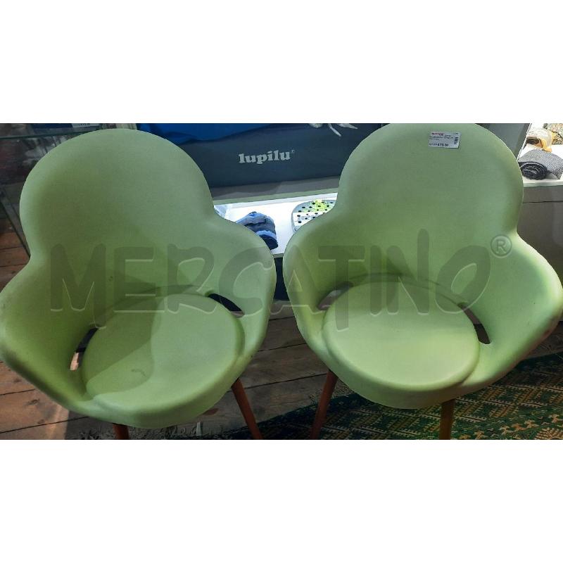 POLTRONCINA COPPIA VERDE ACIDO  | Mercatino dell'Usato Catania stazione centrale 4