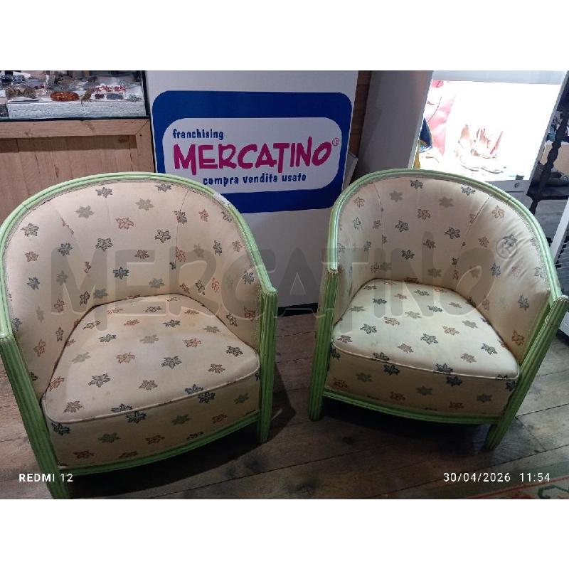 POLTRONCINE  COPPIA VERDI | Mercatino dell'Usato Catania stazione centrale 1