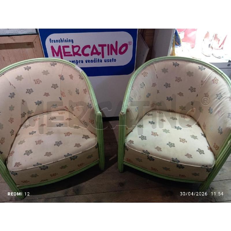 POLTRONCINE  COPPIA VERDI | Mercatino dell'Usato Catania stazione centrale 4