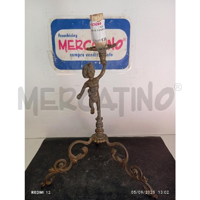 PORTA CANDELA PUTTO | Mercatino dell'Usato Catania stazione centrale 1