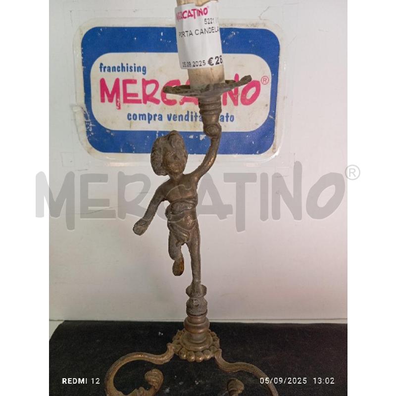 PORTA CANDELA PUTTO | Mercatino dell'Usato Catania stazione centrale 2