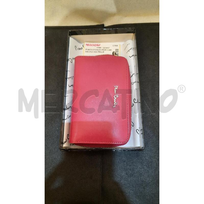 PORTA FOGLIO PIER CARDIN FUCSIA PELLE | Mercatino dell'Usato Catania stazione centrale 1