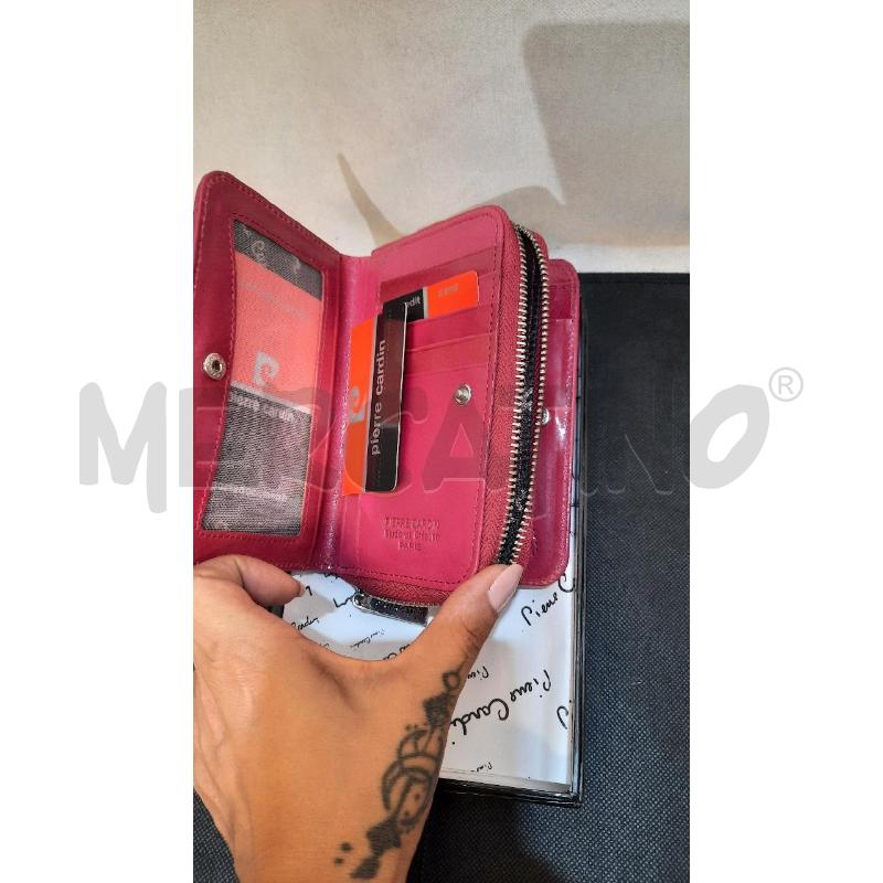 PORTA FOGLIO PIER CARDIN FUCSIA PELLE | Mercatino dell'Usato Catania stazione centrale 2