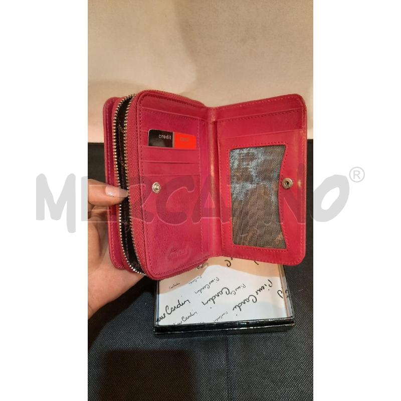 PORTA FOGLIO PIER CARDIN FUCSIA PELLE | Mercatino dell'Usato Catania stazione centrale 3