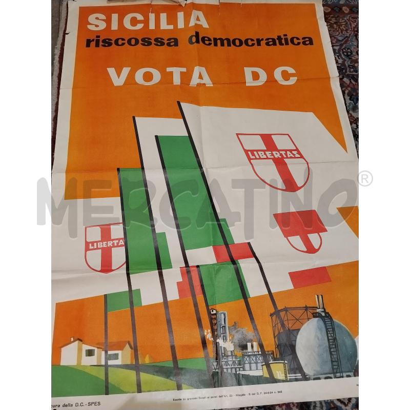 POSTER DC 1963  | Mercatino dell'Usato Catania stazione centrale 3