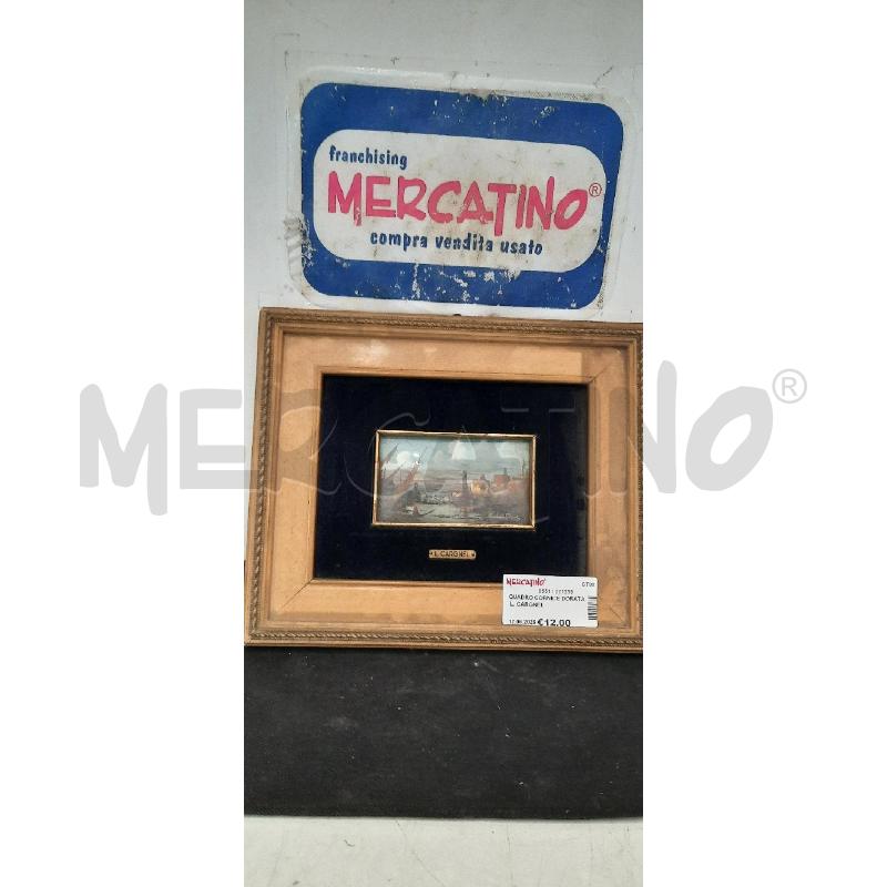 QUADRO CORNICE DORATA L. CARGNEL | Mercatino dell'Usato Catania stazione centrale 1
