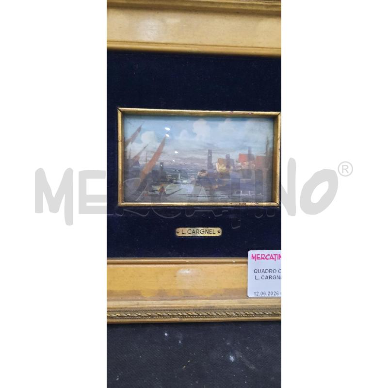 QUADRO CORNICE DORATA L. CARGNEL | Mercatino dell'Usato Catania stazione centrale 3