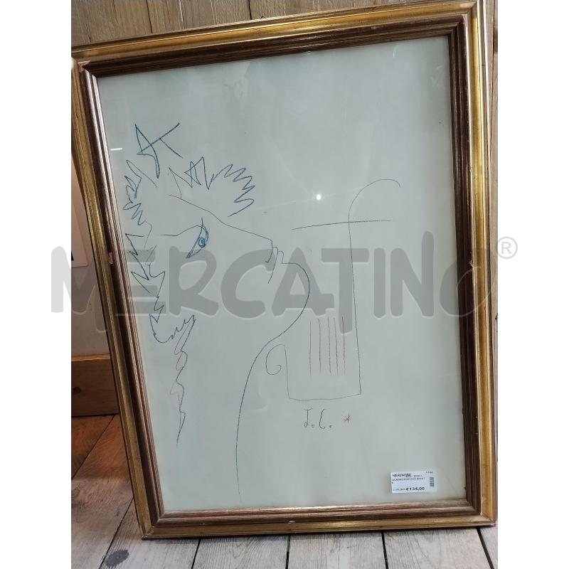 QUADRO DISEGNO ANNI 70 | Mercatino dell'Usato Catania stazione centrale 3