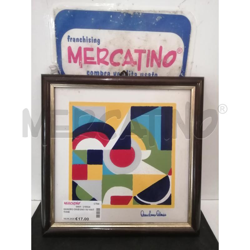 QUADRO DISEGNO SU MATTONE | Mercatino dell'Usato Catania stazione centrale 1