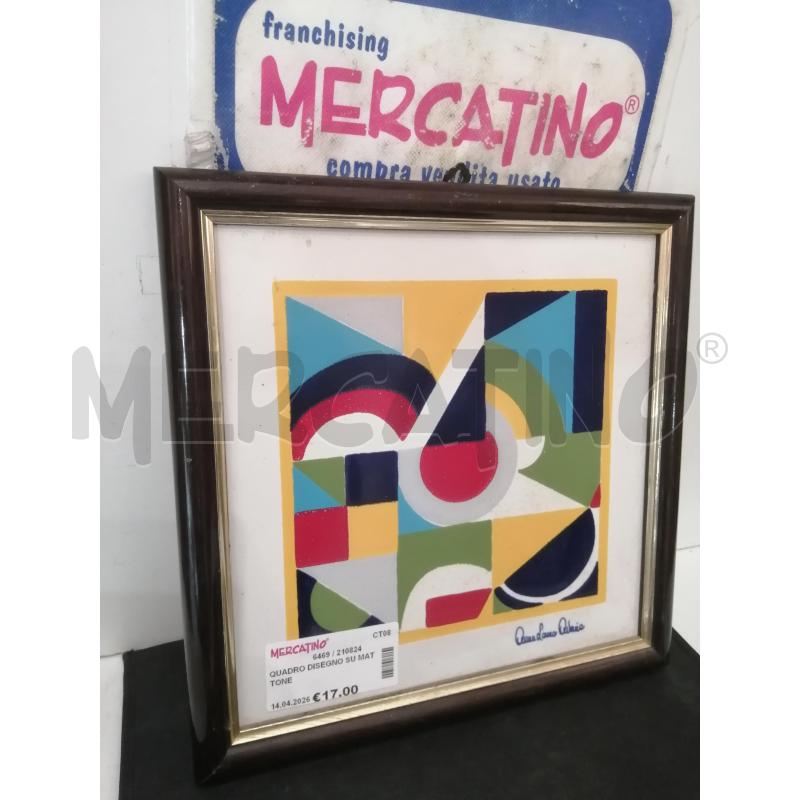 QUADRO DISEGNO SU MATTONE | Mercatino dell'Usato Catania stazione centrale 2