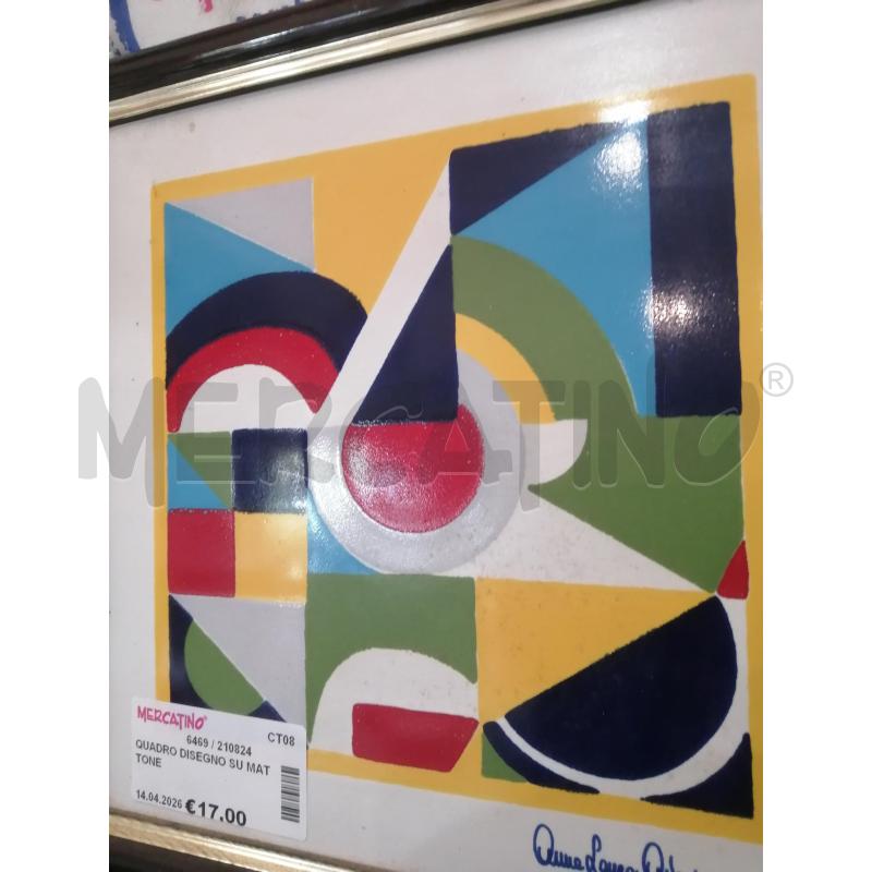 QUADRO DISEGNO SU MATTONE | Mercatino dell'Usato Catania stazione centrale 3