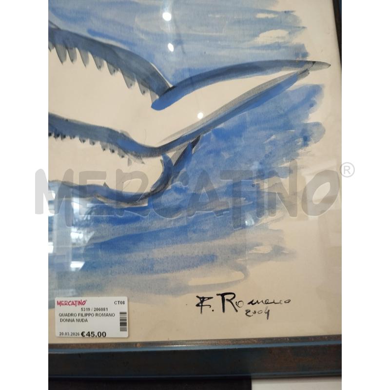 QUADRO FILIPPO ROMANO DONNA NUDA | Mercatino dell'Usato Catania stazione centrale 4