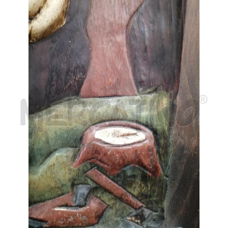 QUADRO LEGNO SCOLPITO | Mercatino dell'Usato Catania stazione centrale 3